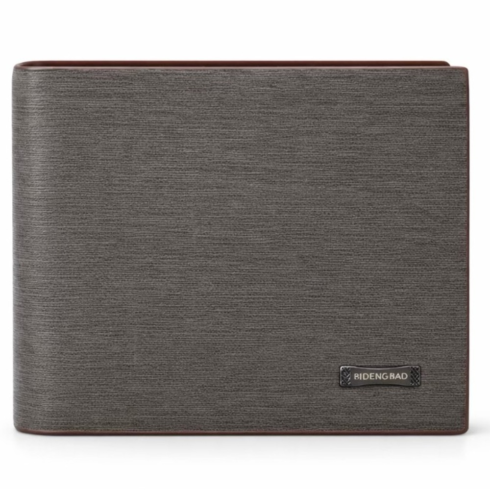 RIDENG BAD Gray and Brown Wallet